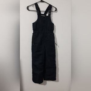 Roebuck & Co Waterproof Bib Overalls Snow Pants Kids Unisex Black Size L